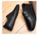 Large Size First Layer Men's Shoes Hole Casual Leather Shoes Lace-up Work Flats_vogvips.com