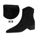 ShoeVault 578-3 European And American Style Simple Winter Versatile Chunky Mid Heel Pointed Toe Suede Fashion Short Tube Women's_vogvips.com