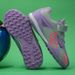 Zhenzu Brand Football Shoes, Children's Shoelace Free Buckle TF Rubber Sole, Artificial Turf Training Shoes For Primary_vogvips.com