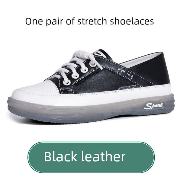 Genuine Leather Soft White 2025 New Women's Sports Casual Tendon Bottom Ladieswear Spring And Autumn Single-Layer Shoes_vogvips.com