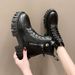 Slim Petite Martin For Women Summer 2025 Spring And Autumn New Versatile Black British Style Short Boots_vogvips.com