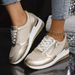 Spring And Autumn New Large Women's Slope Front Strap Side Zipper Casual Sports Single Shoe_vogvips.com