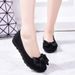 Old Beijing Cloth Shoes For Women, Single Shoes, Loafers, Black Work Shoes For Pregnant Women, Soft Sole, Non-Slip, Mom Shoes, Slip-On Lazy Shoes_vogvips.com