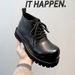 New Leather Spring Men's Shoes High-top Men's Heightening Tooling Martin Boots_vogvips.com
