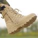 WalkPrime Sping Summe Combat Taining High Top Beathable Hiking Men's Tactical Outdoo Tekking Shoes Matin Boots Staight_vogvips.com