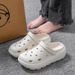 Women's EVA Cropped Shoes Summer Thick Soled Non Slip Slippers Height Increasing Odor Resistant Outdoor Beach Shoes For Men_vogvips.com