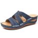 Cool Thick Soled Oversized With Multi Colored Embroidered Cool Mop Shoes And Women's Slope Heel Fish_vogvips.com