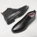 2024 Autumn New Men's Leather Fashion Versatile High-End Comfortable Business Black Fleece-Lined Martin Boots_vogvips.com