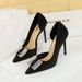 626-K70 European And American Style Side Hollow Shallow Mouth Pointed Toe Ultra High Heels Stiletto Fashion Rhinestone_vogvips.com