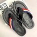 Men's Stylish Color Blocked Woven Leather Flip Flops Non-Slip Odor Resistant Lightweight Breathable for Home And Outdoor Wear Perfect for Beach Days_vogvips.com