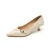 Pointed Single Shoes Women's Thin Heel Niche Design Cat Heel Cross Belt Shallow Mouth High Heels Soft Sole_vogvips.com