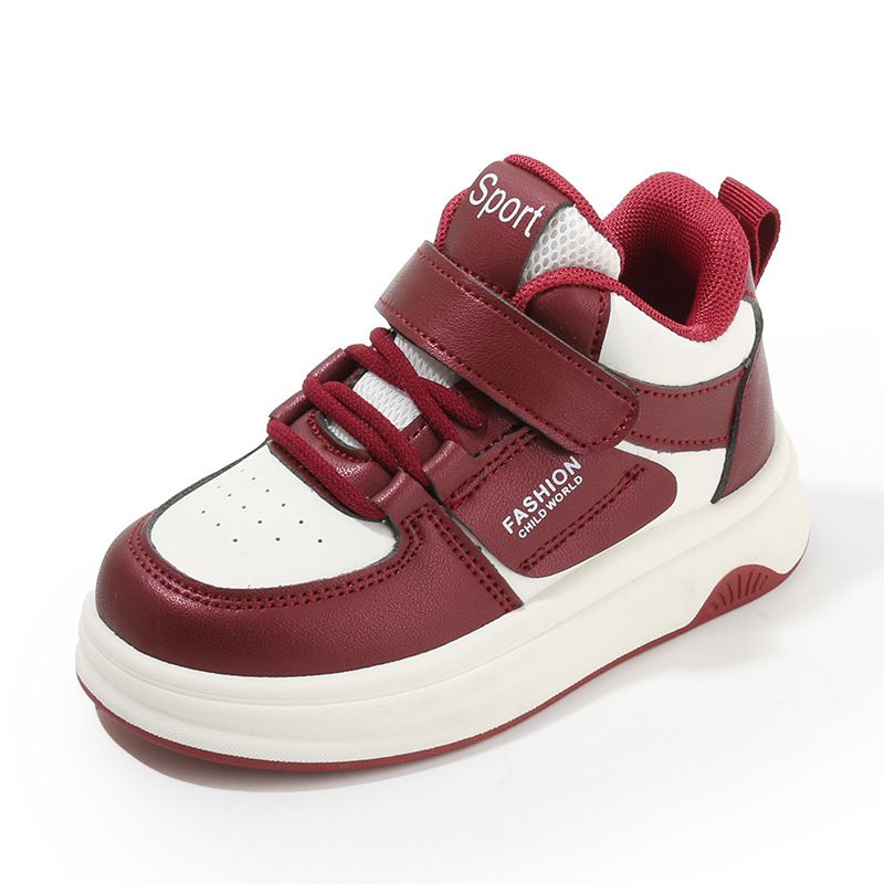 New Girls' Small White Shoes High Top Boys' Casual Board Shoes Soft Soled Baby Shoes_vogvips.com