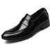 Euro Step Men's Large Size Leather Korean Style Slip-On Casual Shoes_vogvips.com