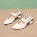 Summer New Style Chunky Mid Women's Shoes One Strap Korean Classic Closed High Heel Pointed Toe Fashion Single Sandals_vogvips.com
