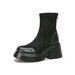 Gomeini Martin High Heel 2024 New Style Height Increasing Thick Sole Short Women Elastic Slim Boots 575-2_vogvips.com