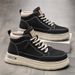 Men's Work Boots For Autumn, Vintage Work Shoes, Martin Boots, Thick-Soled Sneakers, Casual Skate Shoes_vogvips.com