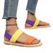 Women’s Shoes Women's Non Slip Wear Resistant Comfortable Soft Soled Colorful Flat Sandals_vogvips.com