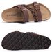 Crestar Women's Cork Footbed Summer Comfortable Slip-On Slide Sandals With Arch Support Adjustable Buckle Beach Slippers_vogvips.com