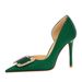 626-K6 Style Sexy Nightclub Slim Side Hollow Women's Thin Super High Heel Rhinestone Button Single Shoes_vogvips.com