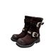 Martin Boots Women's 2025 Autumn And Winter New Square Head Thick Heel Retro Short Boots Western Cowboy Boots_vogvips.com