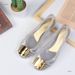Summer European And American Style Jelly With Square Buckle, Plastic Beach Shoes, Flat Wedge Heel, Elegant Women's_vogvips.com