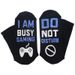 Two-color mid-tube floor socks sole English letter non-slip adhesive casual game socks_vogvips.com