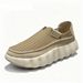 Simple Men's 2026 Summer Breathable Slip-on Loafers Lightweight Hollow Out Sneakers Soft Sole Height-increasing_vogvips.com