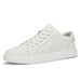 Trendy Genuine Leather 2025 New Versatile Casual Sneakers Men's Sports Thick-Soled White Shoes Men 3369_vogvips.com