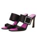 2026 Summer New RV Square-Toed Rhinestone High-Heel Open-Toed Top Quality Sandals For Women, Flared Heel, Elegant High-Grade Satin_vogvips.com