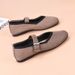 Cross-Border Plus Size Hot-Selling Women's Mesh Square-Toe Casual Soft Lightweight Breathable Inner Lining Mom Shoes_vogvips.com