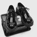 2025 New Bright Black Business Casual Leather Big Toe Derby, Low Top, Thick Sole, High Height Men's Shoes Z13_vogvips.com