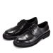 British Handmade Casual Men's Leather Thick Soled Wedding Groom Three Joint Business Formal Derby Shoes_vogvips.com