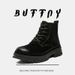 Retro Tooling Boots, Locomotive Thick-soled Heightening Short Boots, Short Boots, Martin Boots._vogvips.com