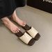 Women's Slippers For Summer Outings, Wearing The 2024 New Korean Version Of Fairy Beach Soft Flat Bottomed One Line_vogvips.com