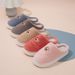Women's Cotton Autumn Winter Home Use Couple Thick Sole Non-Slip Men's Comfortable Warm Feet Furry Slippers_vogvips.com